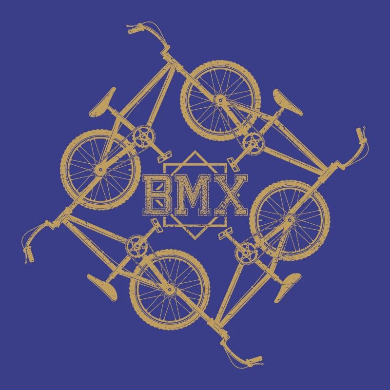 Gold BMX Orbit Pattern
