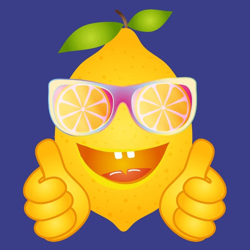 Cool Lemon with Sunglasses – Comic Fruit