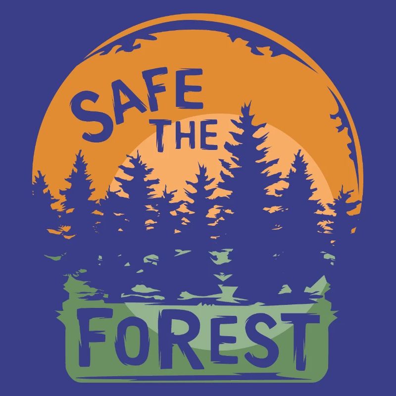en sécurité dans la forêt - Amis de la forêt et coucher de soleil