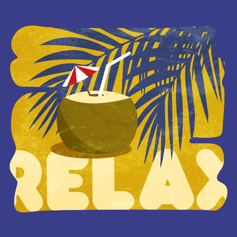 Relaxed, summer, comical, cocktail atmosphere