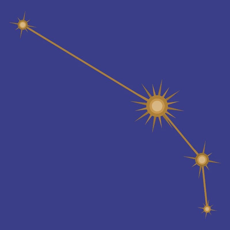 Stern Konstellation Widder Sternzeichen Sternzeichen Golden
