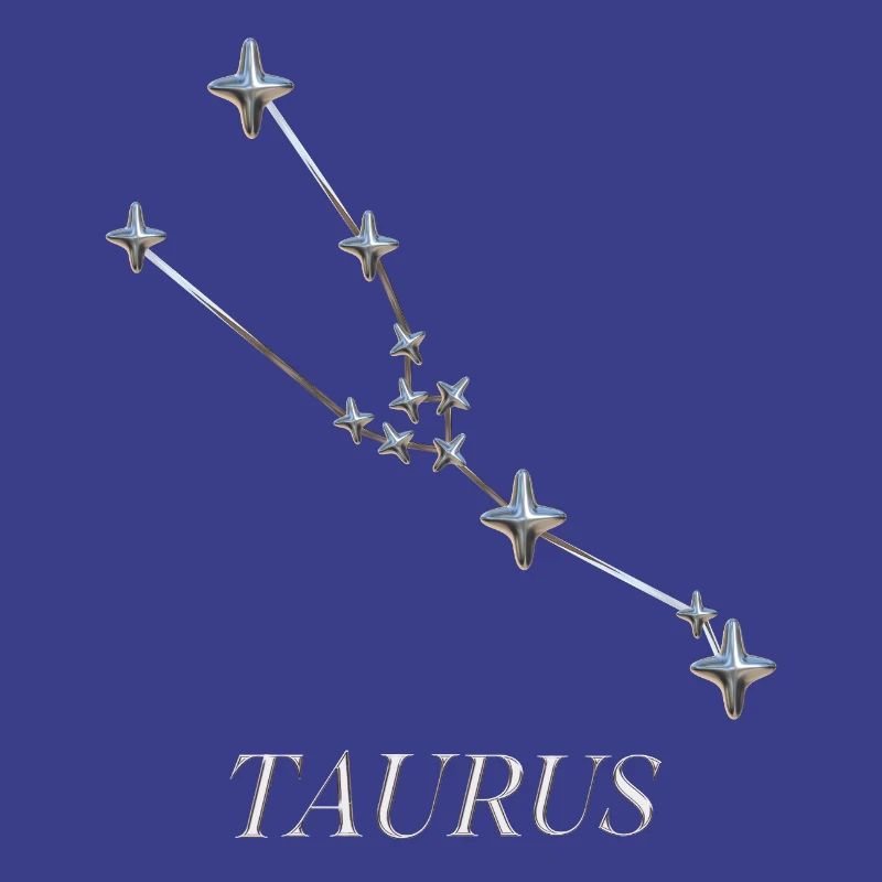 Constellation du Taureau – Constellation d’argent minimaliste