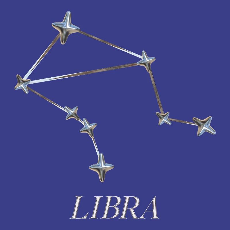 Libra Constellation – Silver Minimal Constellation