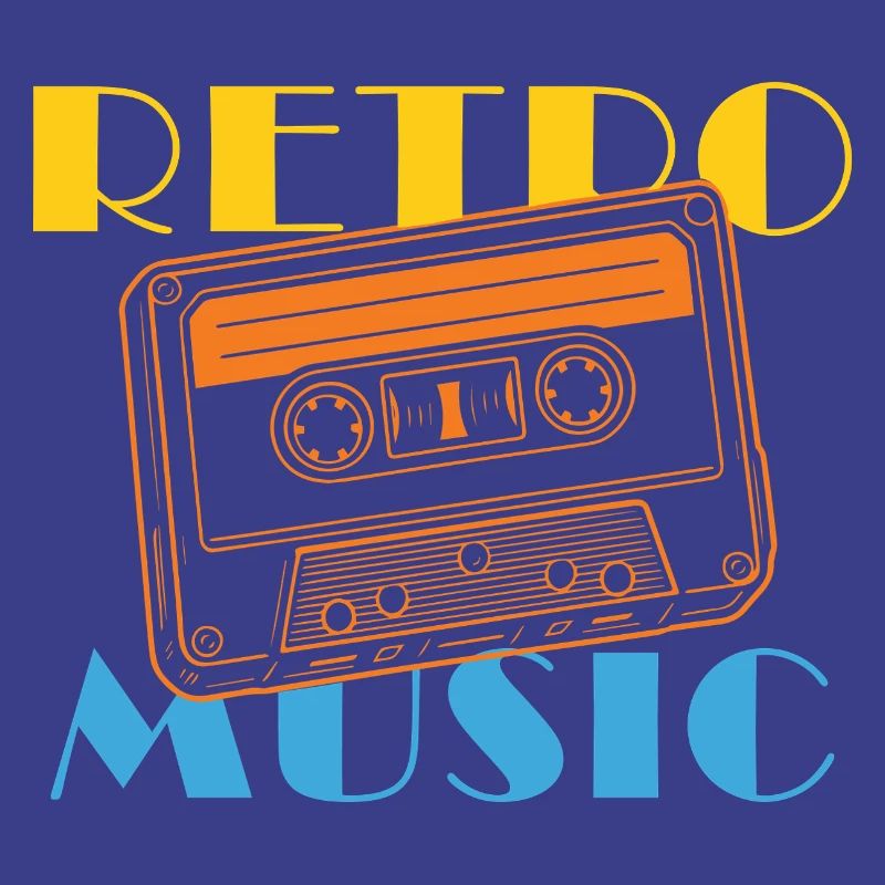 Conception de cassette rétro vintage