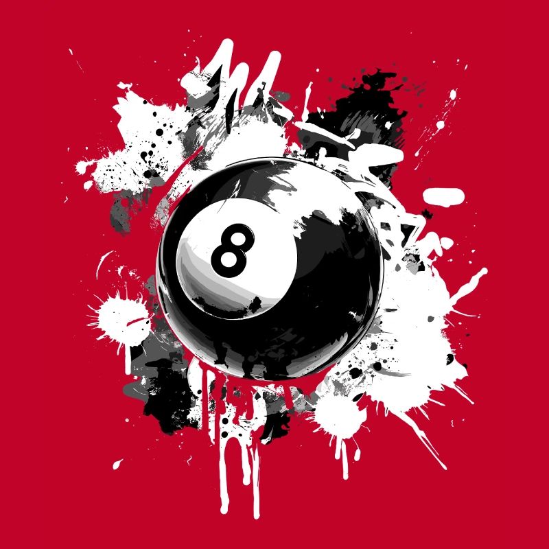 Conception créative de billard à 8 boules