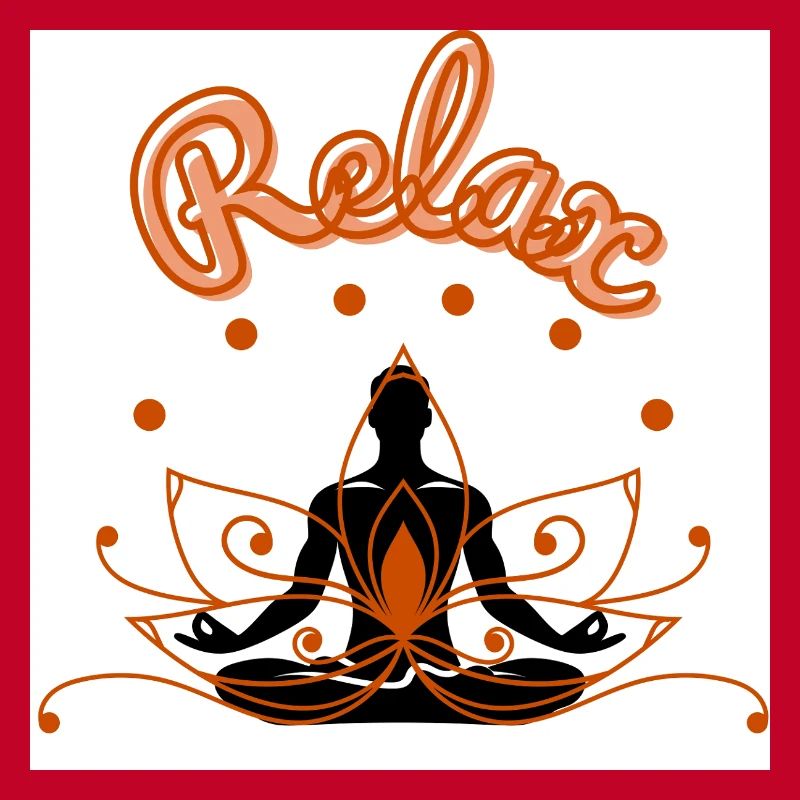 Lotus relaxant Conception de pleine conscience