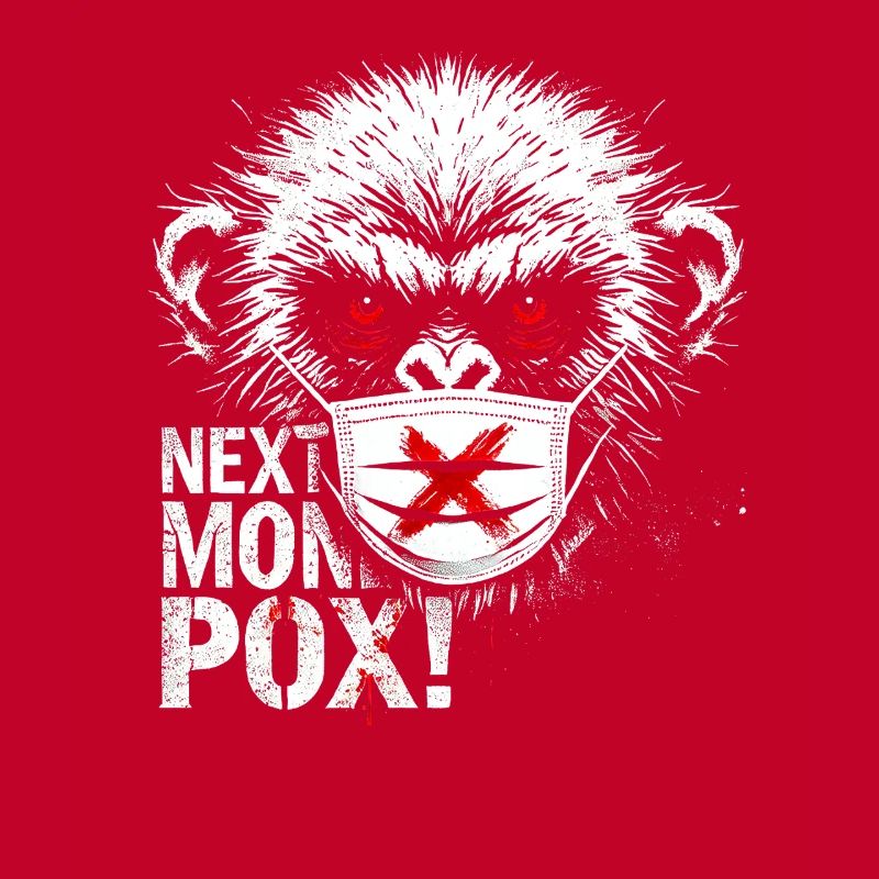 Protest Monkey Face Mask Artwork