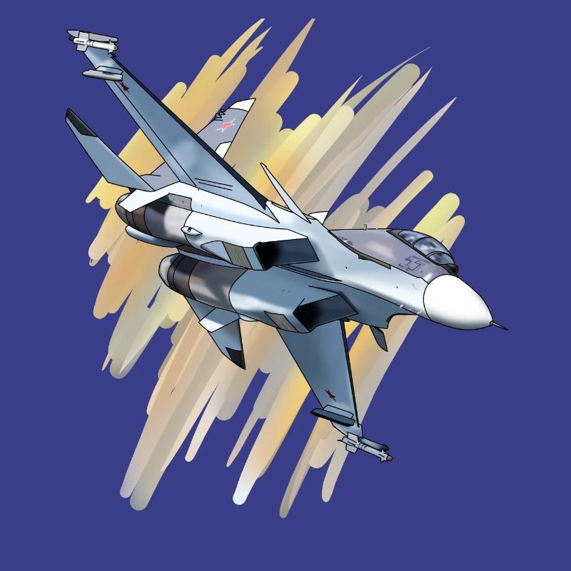 Fighter jet in dynamic design