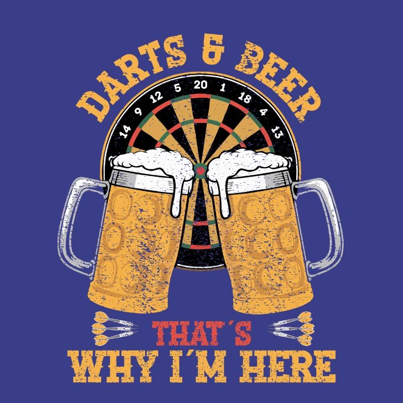 Darts und Bier Cheers Design
