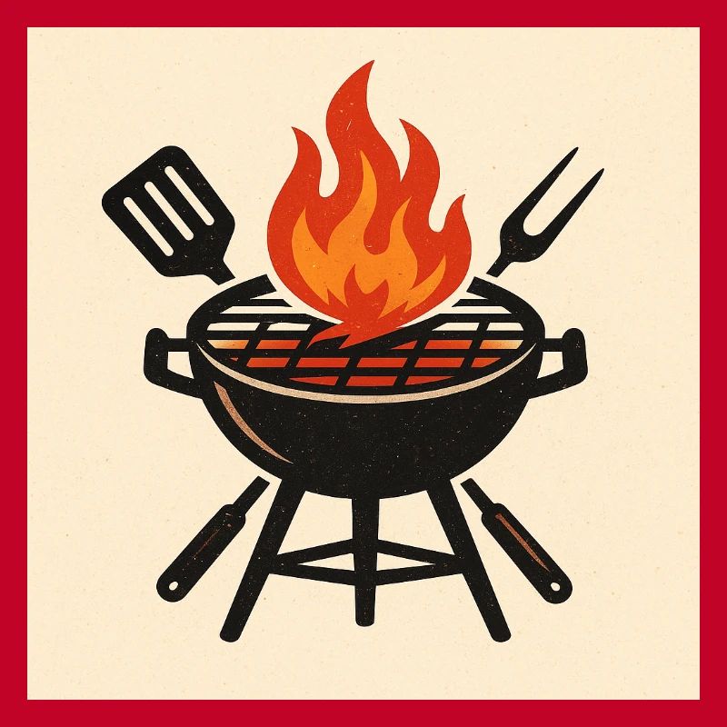 Fiery barbecue evening