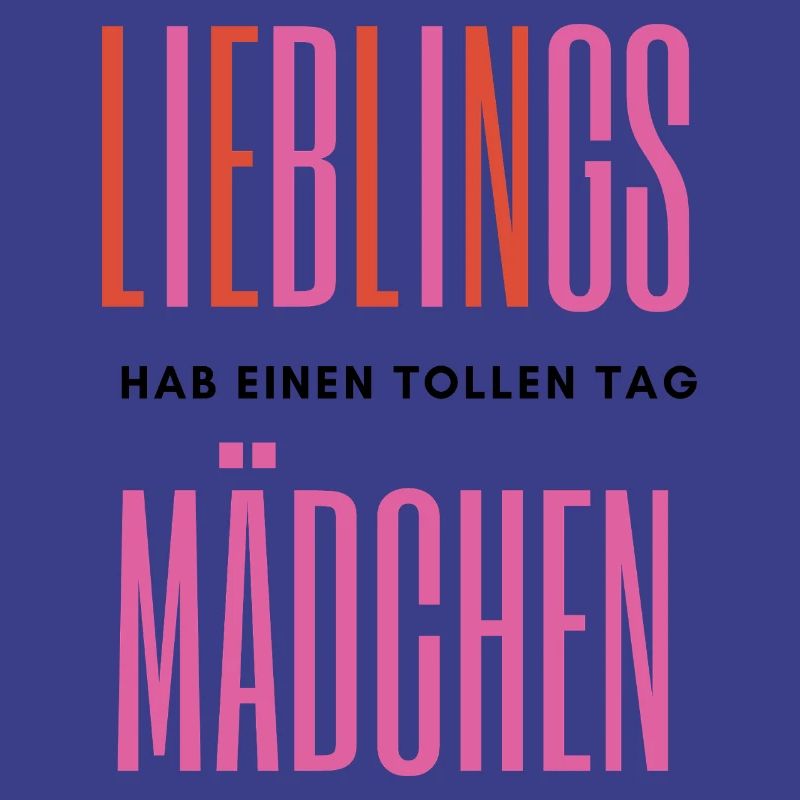 Lieblingsmädchen – Romantisches Typografie