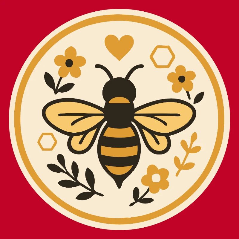 Save the Bees - Nature Bee Motif