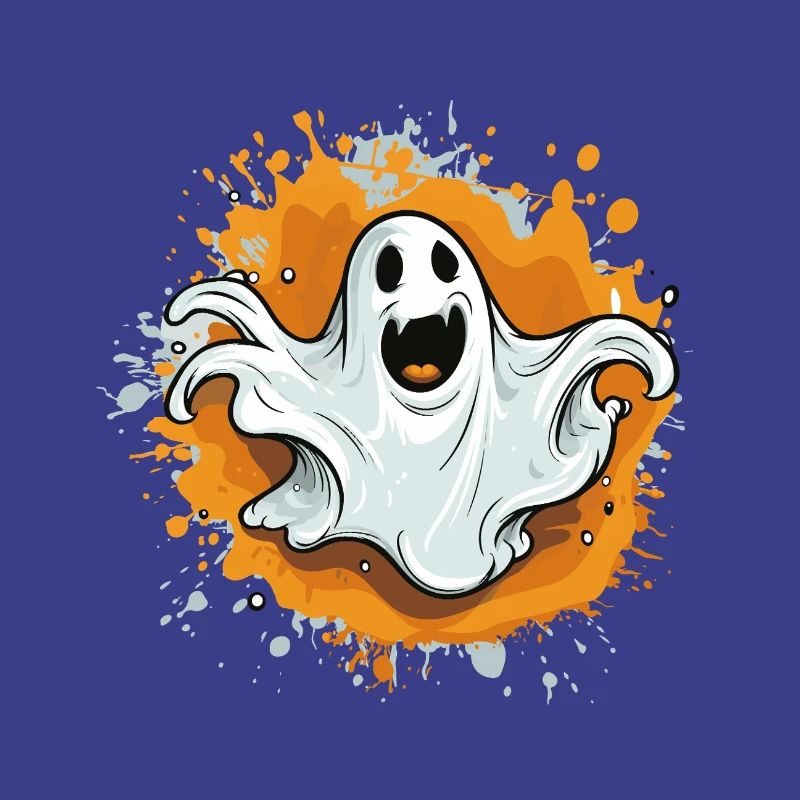 Spukgeist auf Farbsplash