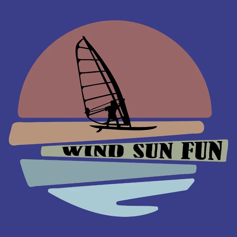 Windsurf coucher de soleil Fun Design