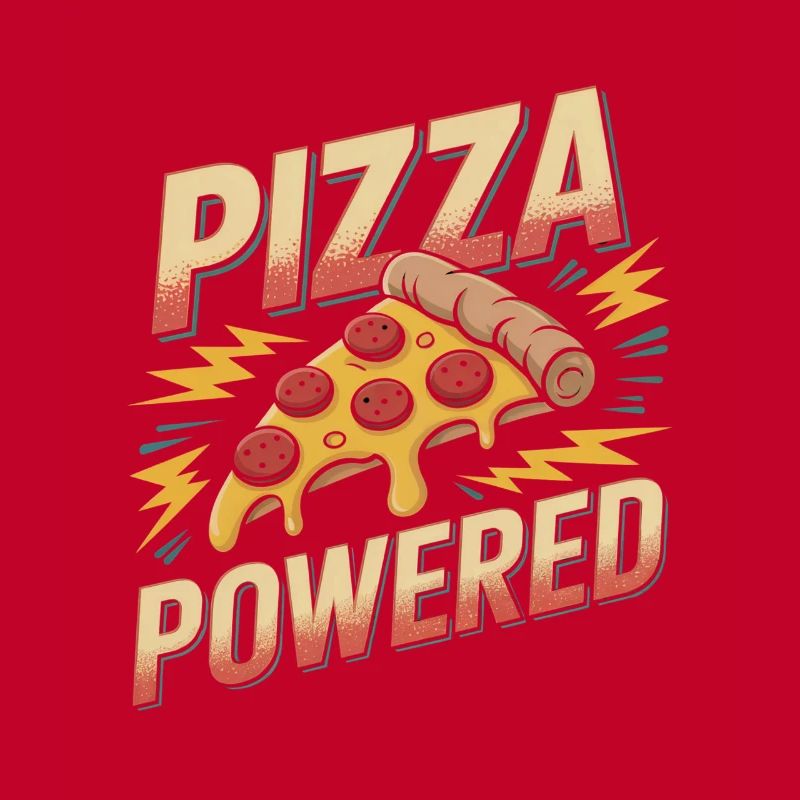 Pizza Powered - Retro Pizza