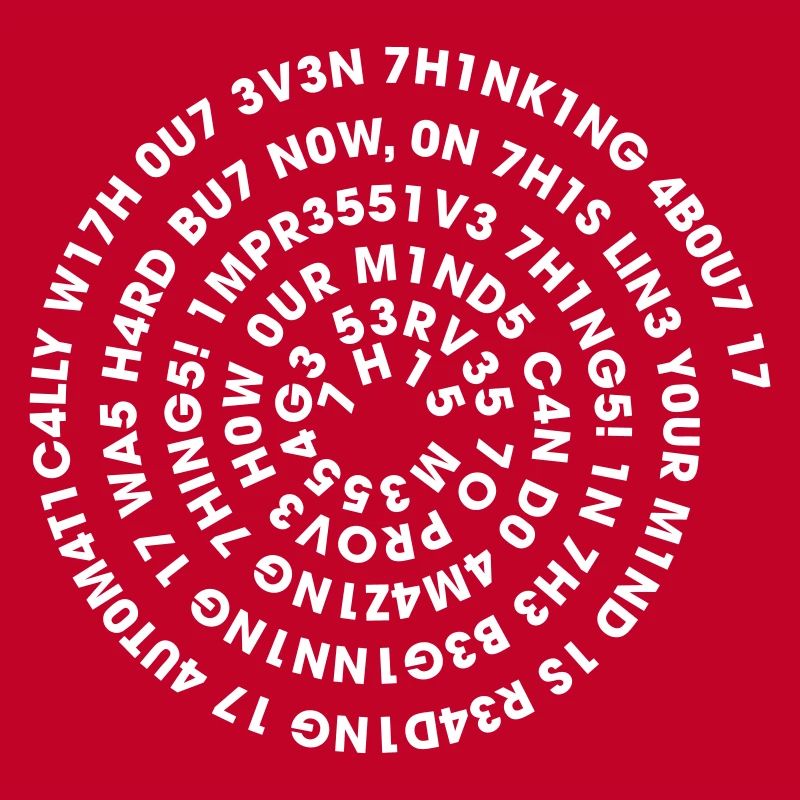 Spirale Leetspeak – Nerd Code 1337 Geek Design