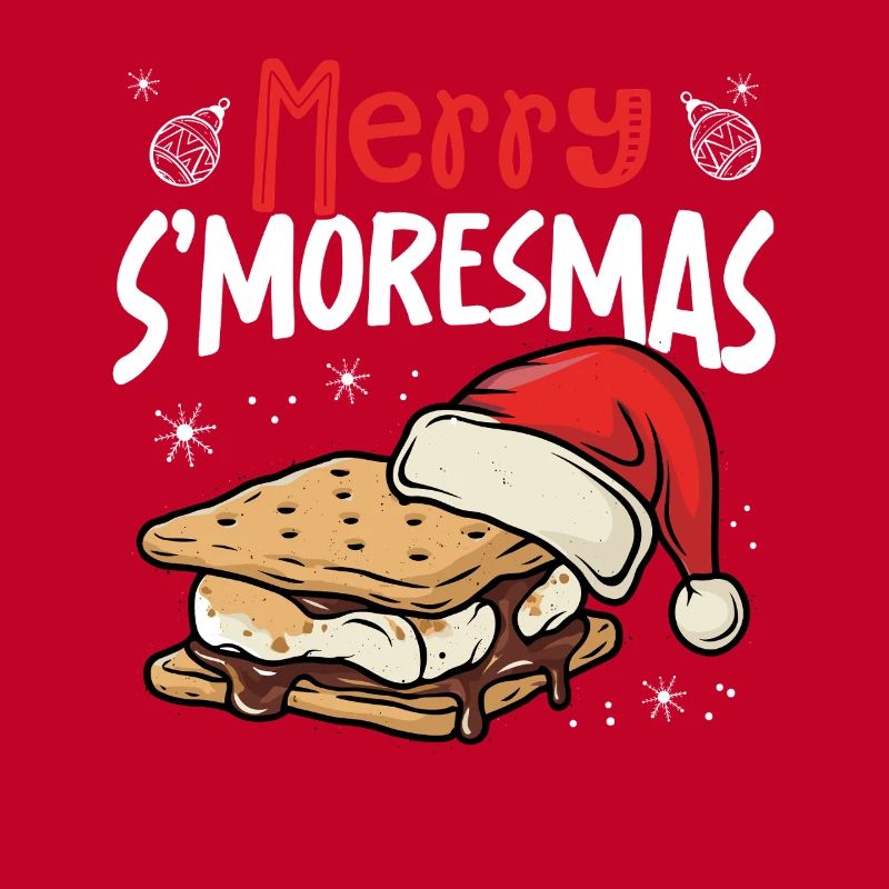 Joyeux feu de camp de vacances drôle de Noël