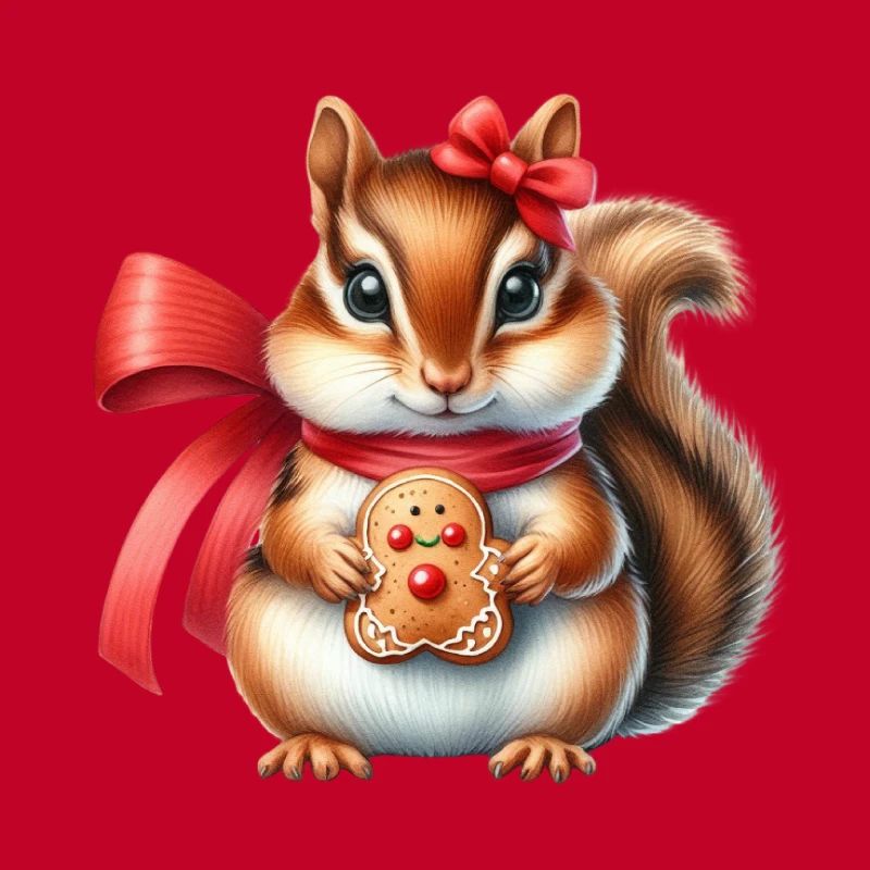 Ingwer-Eichhörnchen mit Keks