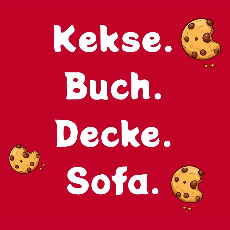 Biscuits. Book. Ceiling. Sofa.