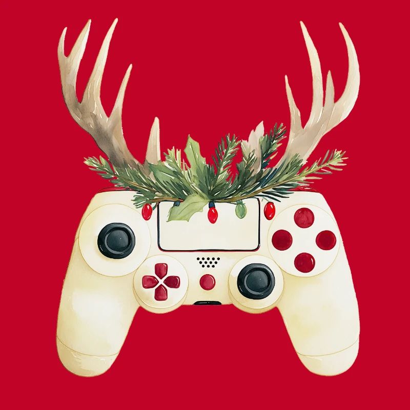 Weihnachtscontroller mit Hirschgeweih