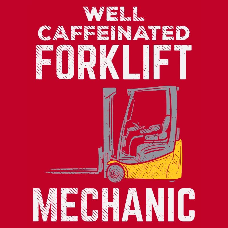 Conception bien caféinée du mécanicien de chariot élévateur