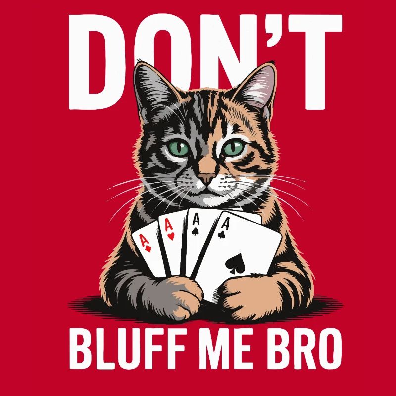 Poker Cat - Ne me bluffe pas mec