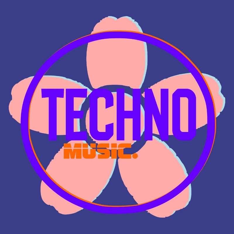 Techno Circle Neon-Logo