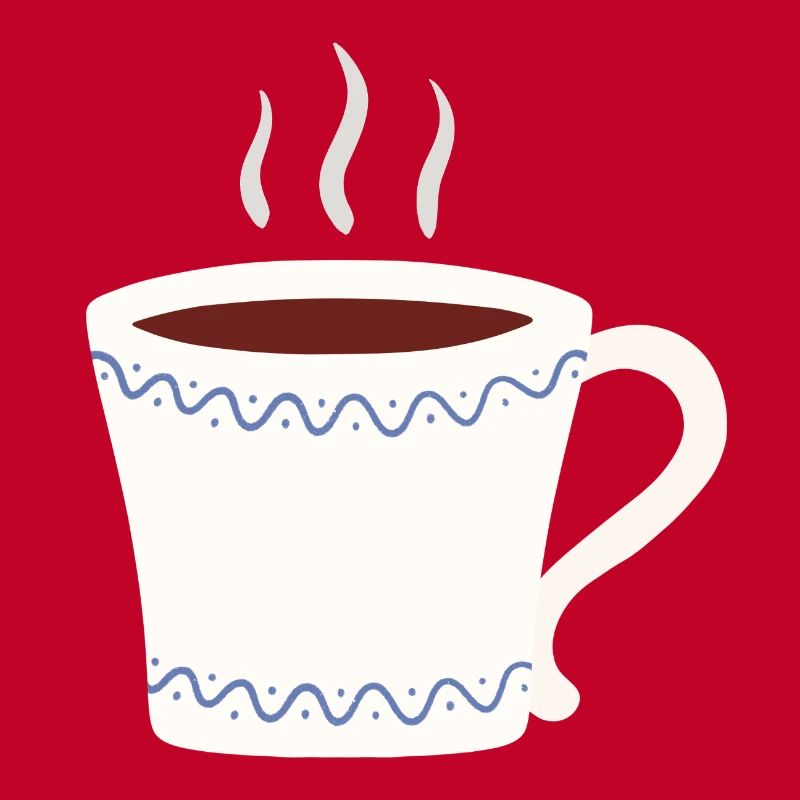 Dampfender Becher mit blauem Wave-Verschluss