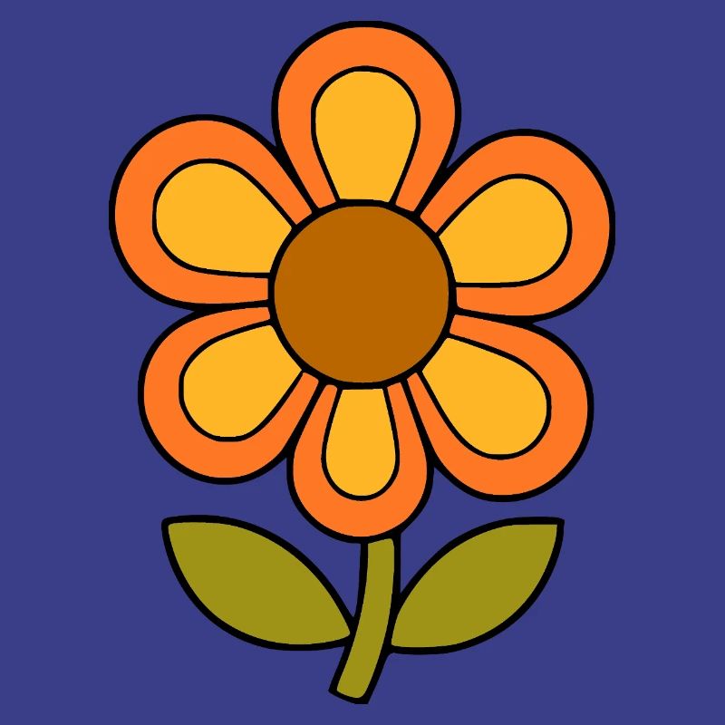 70s flower pattern retro flowerpower