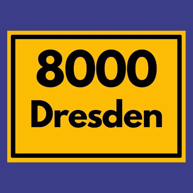 OLD POSTCODE POSTCODE RETRO 8000 DRESDEN ELBE