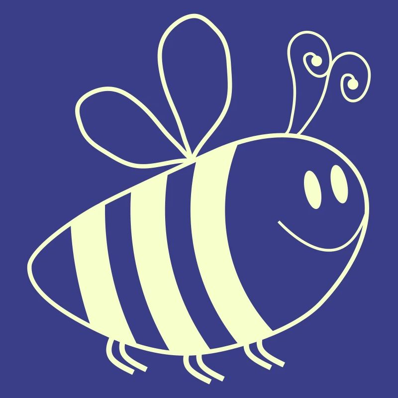 Lächelnde Bienchen Muster