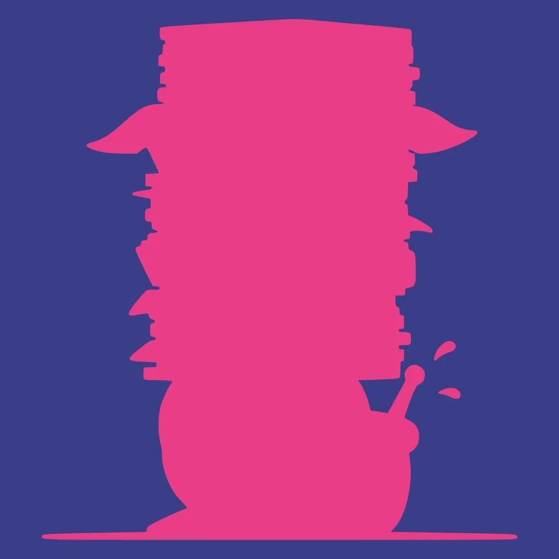 Snail File Stack Silhouette