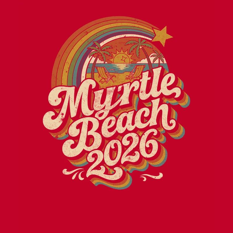Myrtle Beach 2026 Retro Sunset