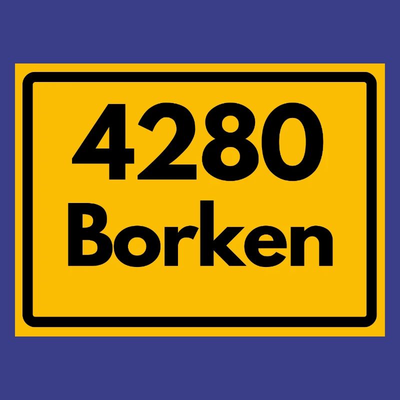 OLD POSTCODE POSTCODE RETRO 4280 BORKEN FÜNFTÜRME