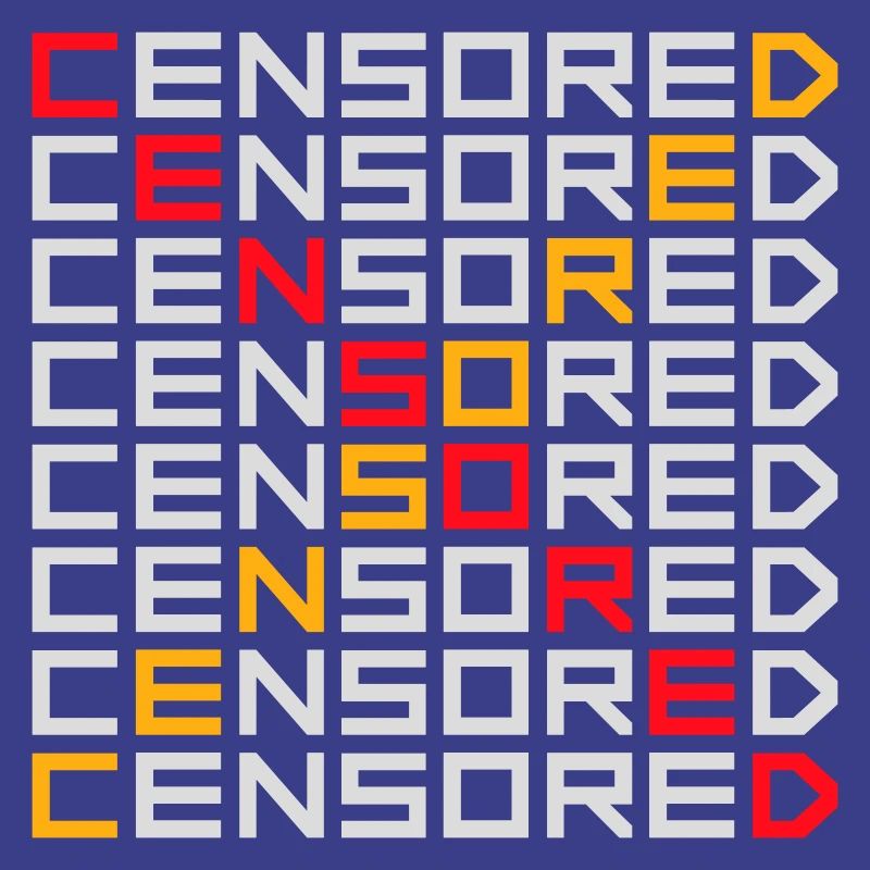 Censored Funny Statement Freedom Logo