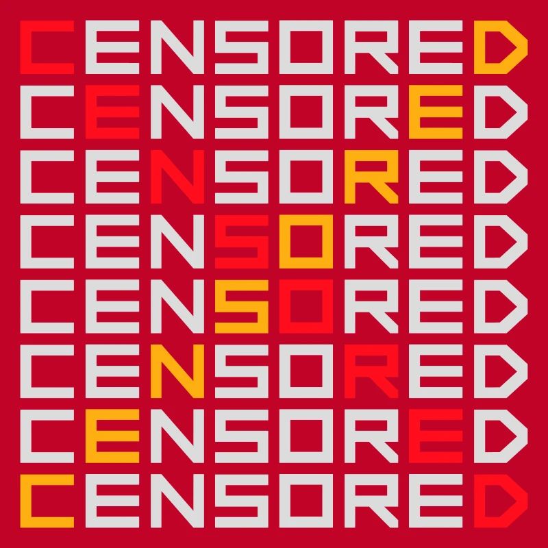 Déclaration drôle censurée Logo de la liberté