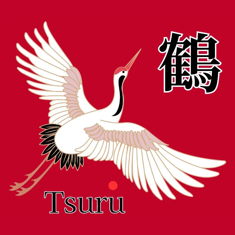 Tsuru Flugkunst Kanji