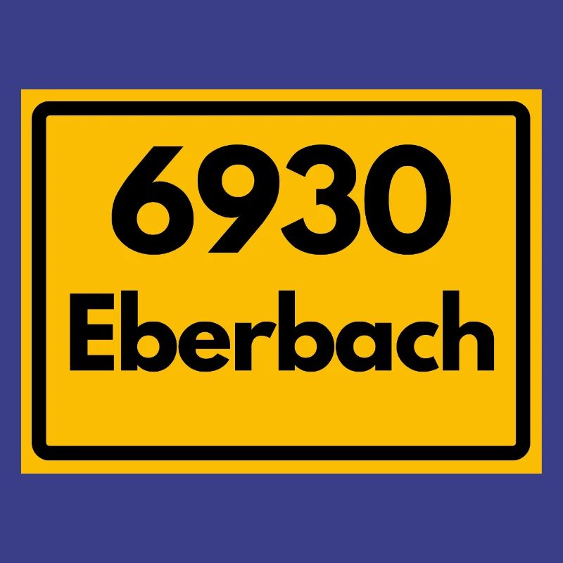 ANCIEN CODE POSTAL RETRO 6930 EBERBACH HEIMAT