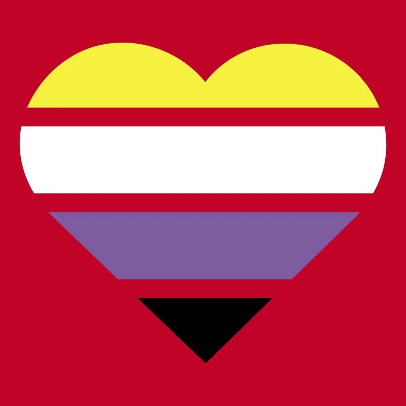 Pride Flag Heart · Nonbinary