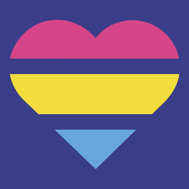 Pride Flag Heart · Pansexual