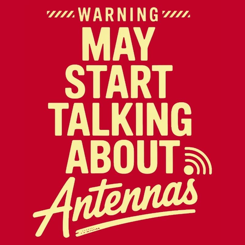 Retro Tech Satire Antenne Gesprächsplakat