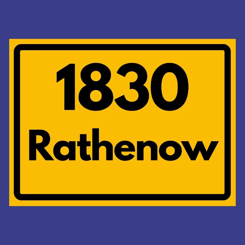 OLD POSTCODE ZIP CODE RETRO 1830 RATHENOW HEIMAT