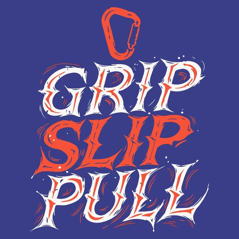 Grip Slip Pull Typographie Dynamique