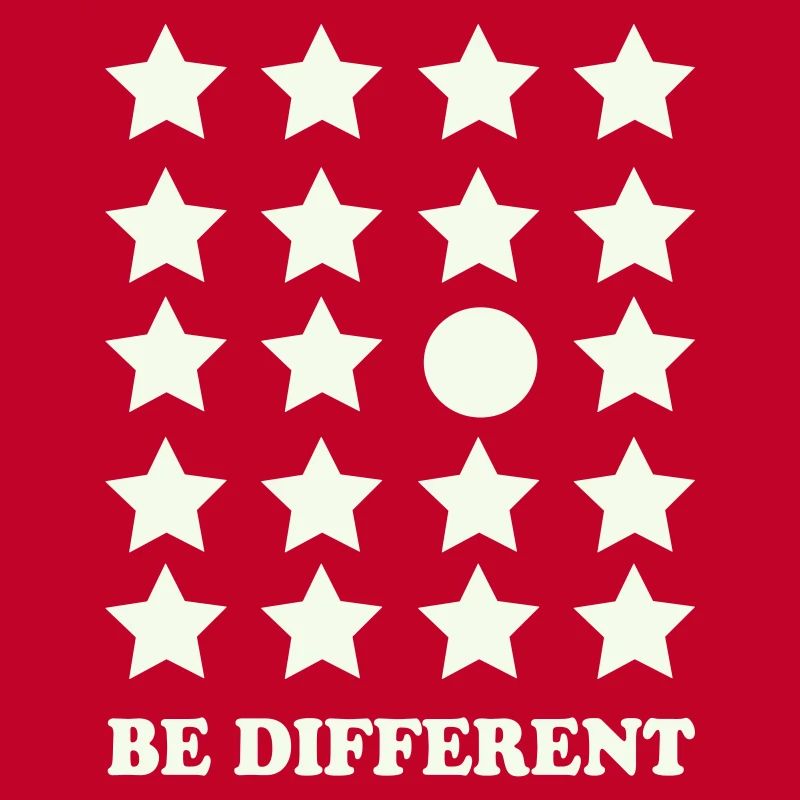 Be Different Star Grid Circle