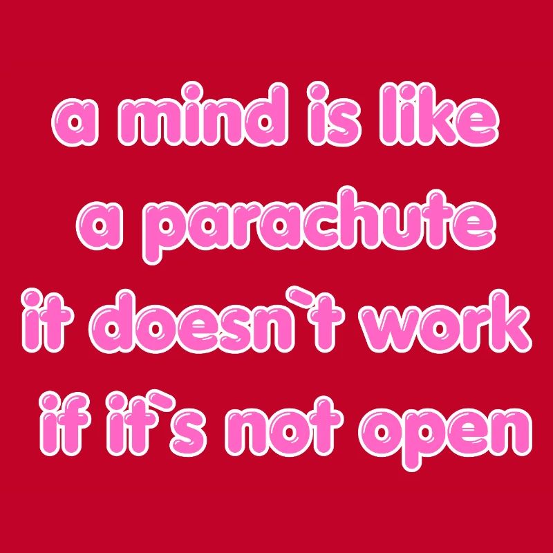 Citation de parachute à esprit ouvert