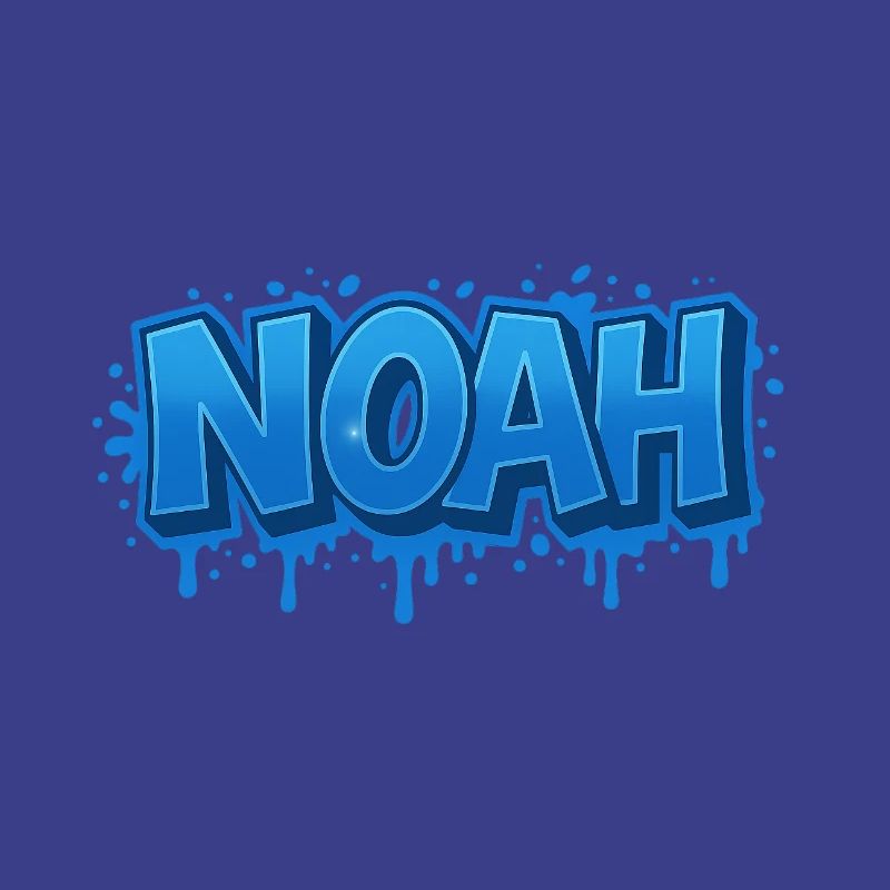 Graffiti Name NOAH Gift Ideal Printable on t