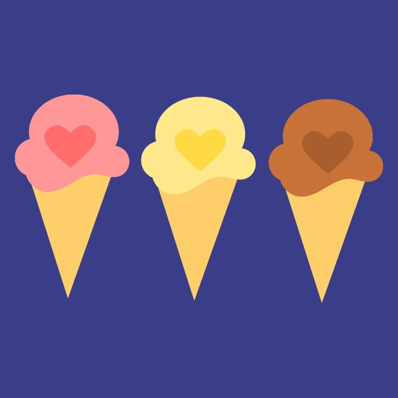 Eis Herz Eiscreme Erdbeereis Eisdiele Geschenk
