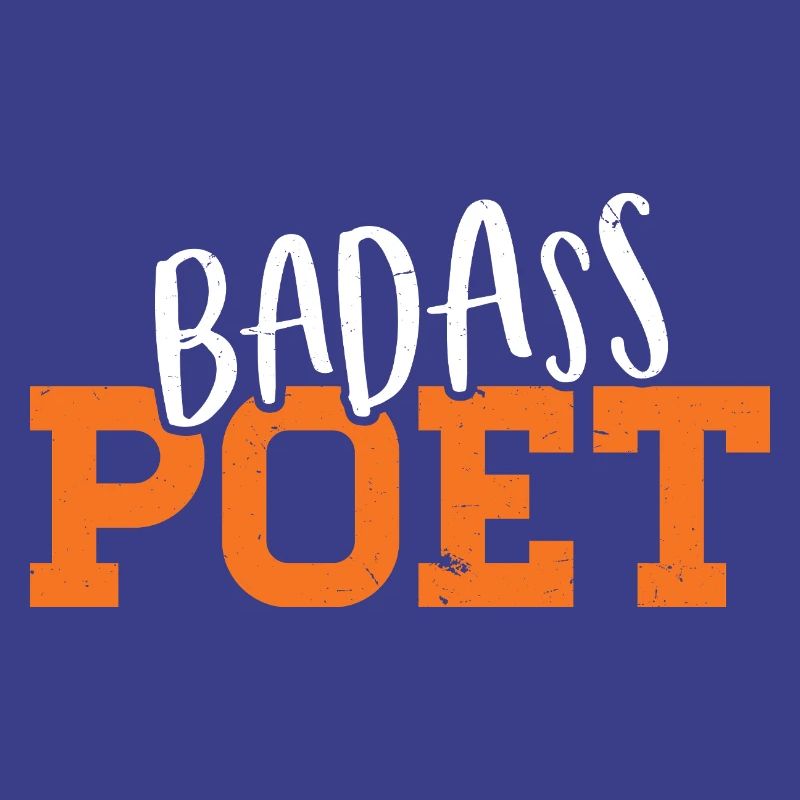 Conception typographique de poète badass