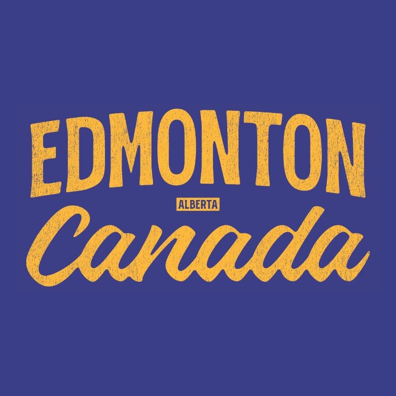 Edmonton Alberta Canada – Retro Lettering
