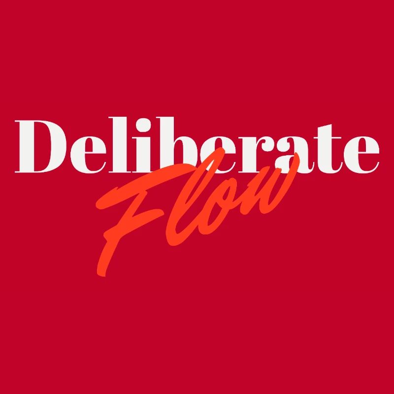 Deliberate Flow Minimal Typography Design